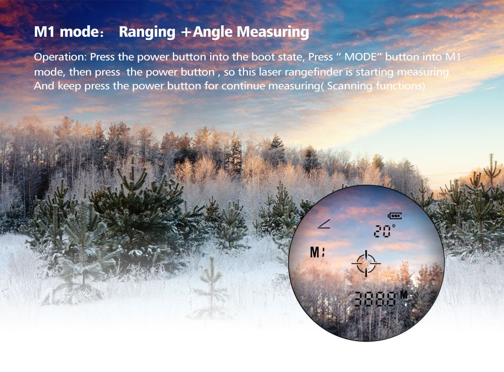 ohhunt 6X Rangefinders 600M Monocular Multifunction LRF Range Finder Distance Meter Echo Sounder