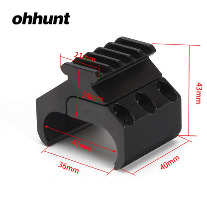 ohhunt 20mm Picatinny Rail Base Adapter Rifle Scope Barrel Mount Converter Flashlight Mounts