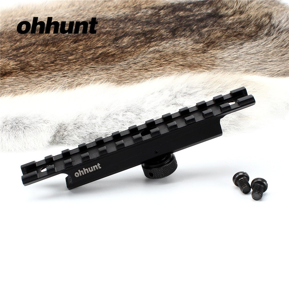 ohhunt Standard AR Carry Handle Rail Mount 12 Slots Hunting 20mm Picatinny Rail Scope Mounts Base