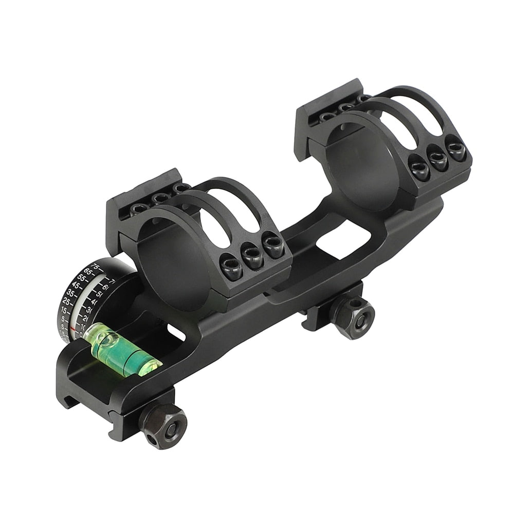 ohhunt 20 MOA Picatinny Scope Mount Extended Rings with Angle Cosine Indicator Kit Bubb Level for 1 inch/30mm Tube