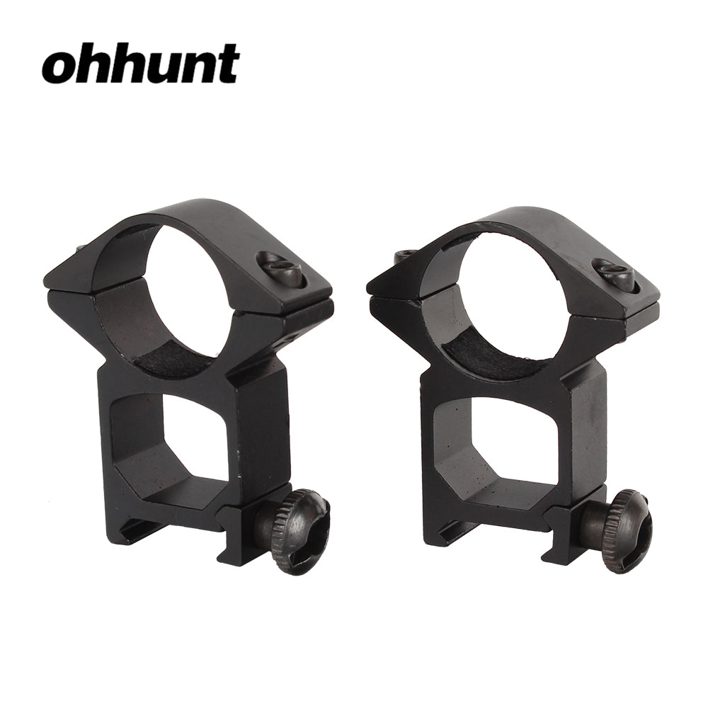 ohhunt® 1 inch Picatinny Rifle Scope Rings Mount High Profile 2PCs