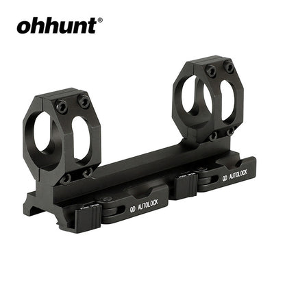 ohhunt Tactical Rock-Solid 25.4mm 30mm Scope Picatinny Rings QD Mounts Bases With Quick Detach Auto Lock System BLACK/FDE