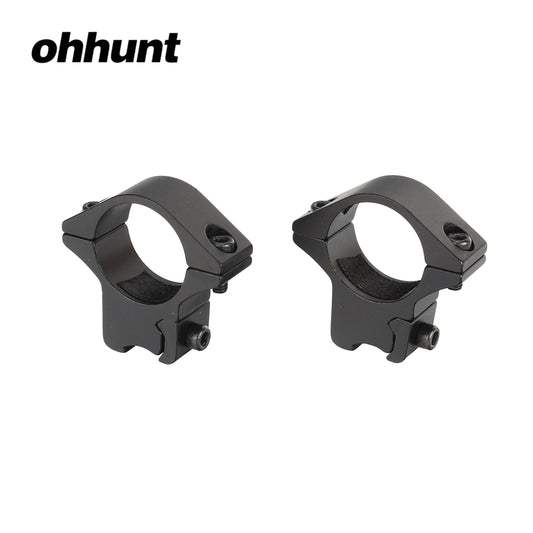 ohhunt Med Profile 1 inch Rifle Scope Ring 11mm Dovetail Mount for Flashlight Hunting Tactical Accessories