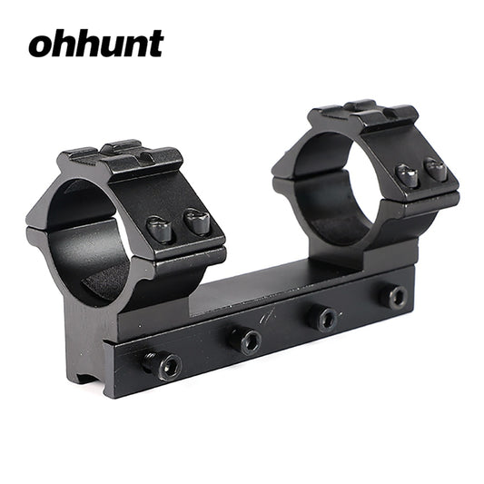 Ohhunt High Profile 11mm Dovetail 30mm Scope Rings 10cm Long avec Stop Pin et Top Picatinny Rail