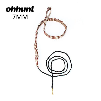 ohhunt Cal: .270, 7mm .284 Barrel Cleaner Kit Cord Rope Brass Bore Cleaner Gun Bore Brush