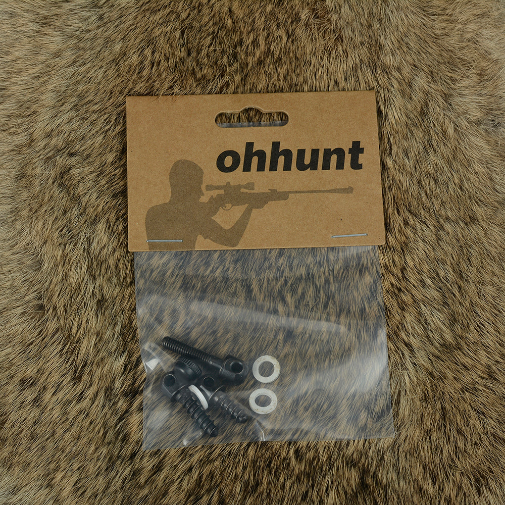 ohhunt® 3Pcs Set Sling Mounting Kit Sling Swivel Stud for Most Rear Wood Swivel Screws Base