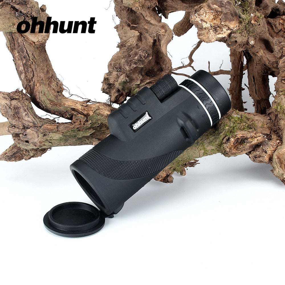 ohhunt 10X42 Monocular Telescope Wide-angle Powerful Bright Hand Focus Camping Travel Hiking Monoculars