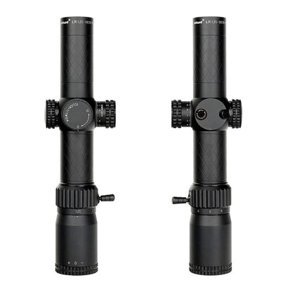 ohhunt LR 1.25-9X28 Compact Rifle Scopes 35mm Tube Glass Etched Reticle Red Illuminated Turrets Lock Reset