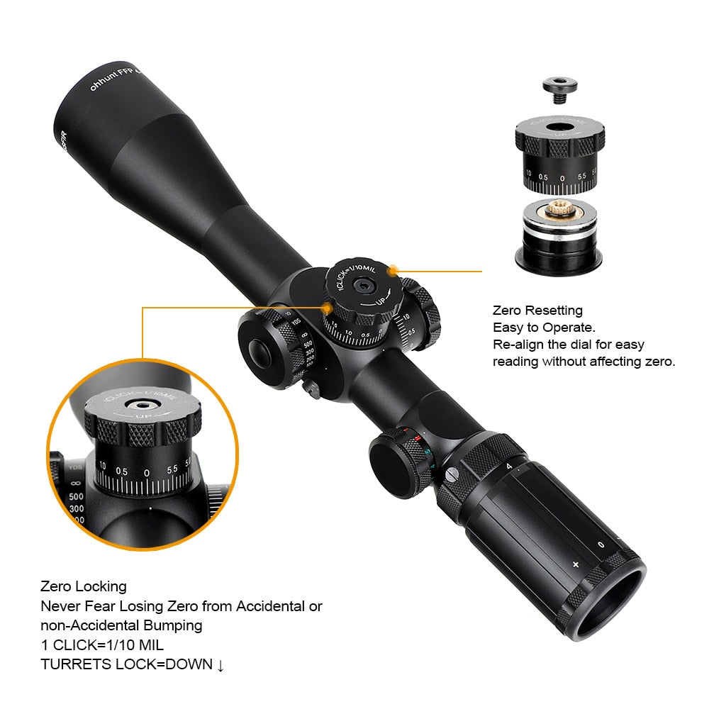 ohhunt 4-14X44 SFIR FFP Rifle Scope Tactical Optics