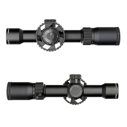 ohhunt LR 2.75-15X32 SFIR Tactical Rifle Scope with Red Illumination Side Parallax Glass Etched Reticle Turret Lock Reset