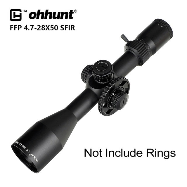 ohhunt LR FFP 4.7-28X50 SFIR ライフル スコープ サイド パララックス 