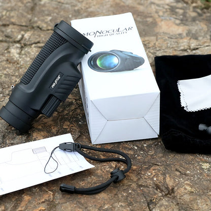 Ohhunt 10X32 BAK4 Jumelles Monoculaire Étanche Antibuée Zoom Puissance Birdwatching Télescope pour Randonnée Camping