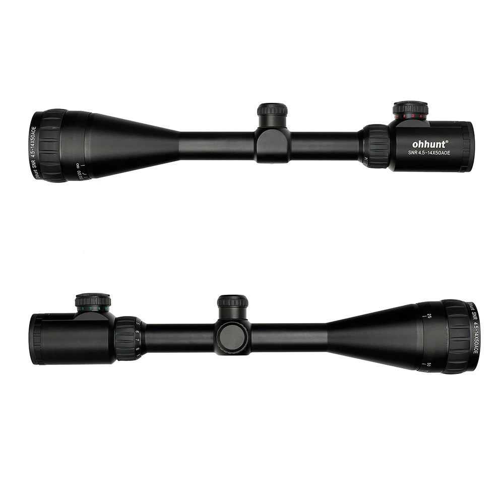 ohhunt® 4.5-14x50 AOE Hunting Rifle Scope Red Special Cross Glass Etched Reticle