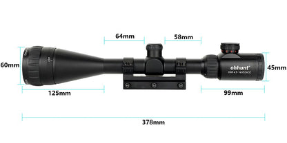 ohhunt® 4.5-14x50 AOE Hunting Rifle Scope Red Special Cross Glass Etched Reticle
