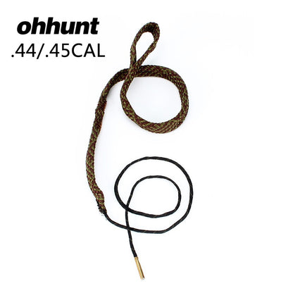ohhunt .44 .45 Cal GA Gauge Barrel Cleaner Kit Cord Rope Brass Bore Cleaner Gun Bore Brush