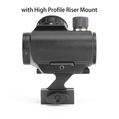 ohhunt Low Power Compact 1X25 3 MOA Red Dot Sight Scope with Riser Mount for Scopes