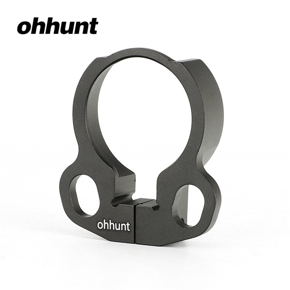 Ohhunt® AR-15 Loop End Plate Sling Adaptador giratório deslizante sobre acessório de estilingue de ponto único