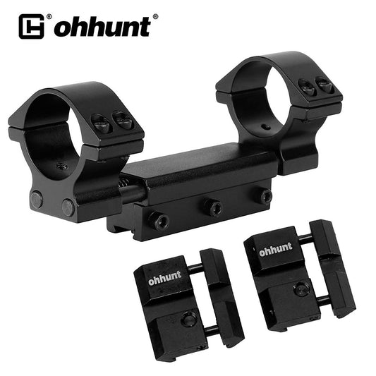 ohhunt® Dovetail Zero Recoil Mount e adaptador de encaixe Dovetail para trilho Picatinny